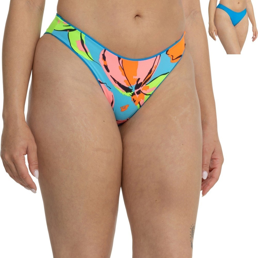 Maaji Reversible Bikini Bottoms Floral Print Swim High Waist 3XL